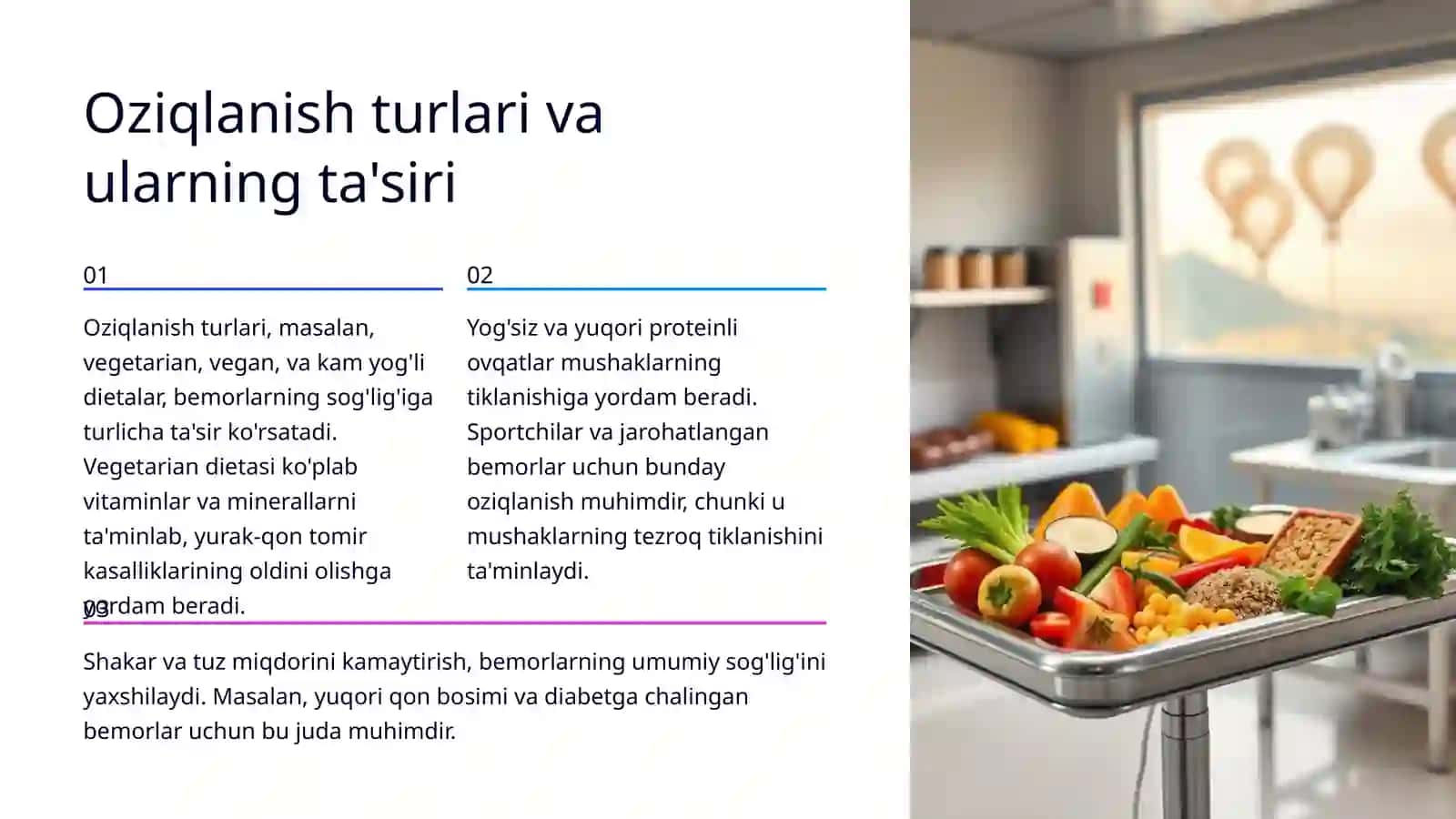 Bemorlarni ovqatlantirish va fiziologik chiqaruvlarni amalga oshirishda hamshiralik parvarishi 4