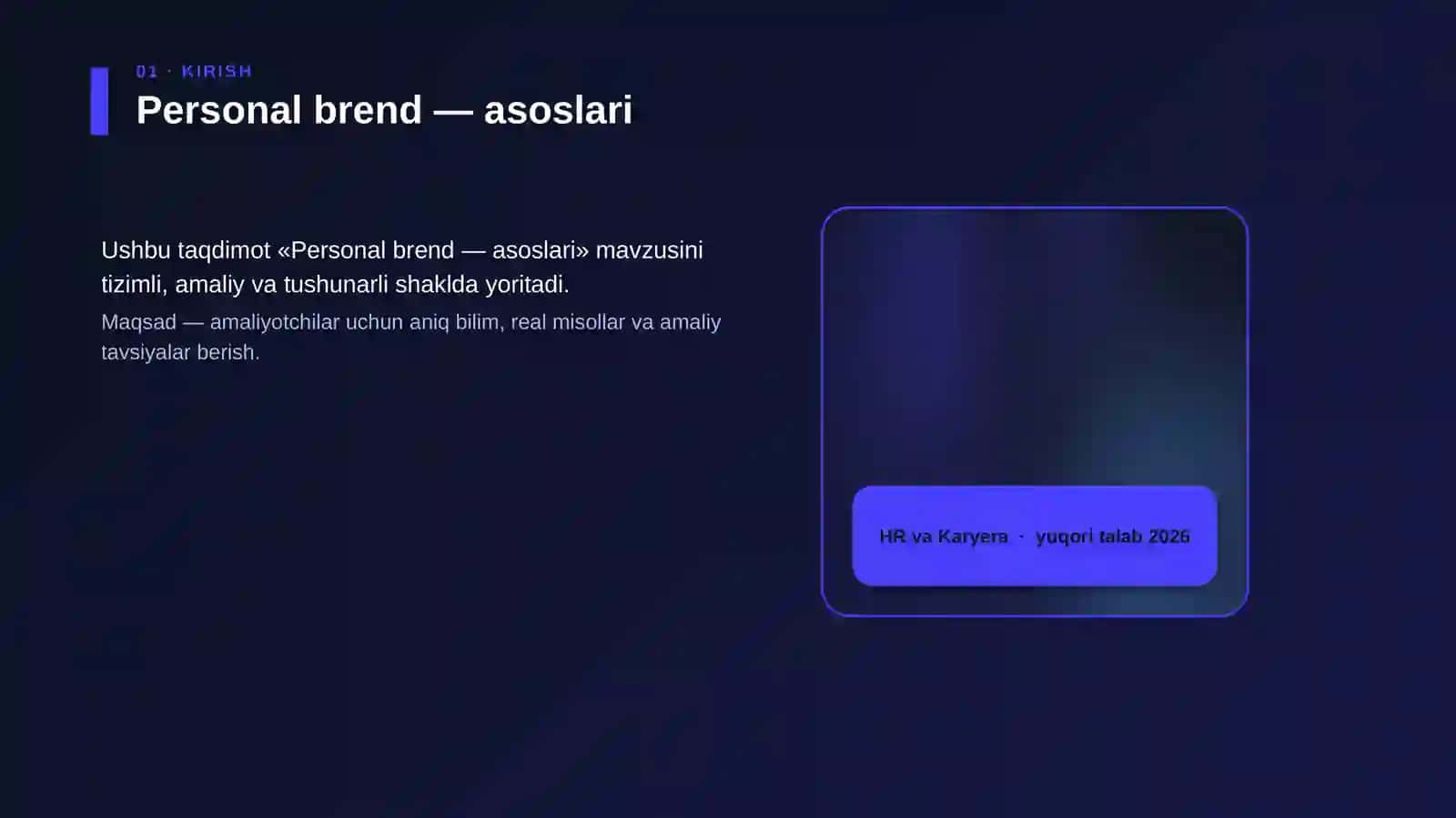 Personal brend — asoslari 4