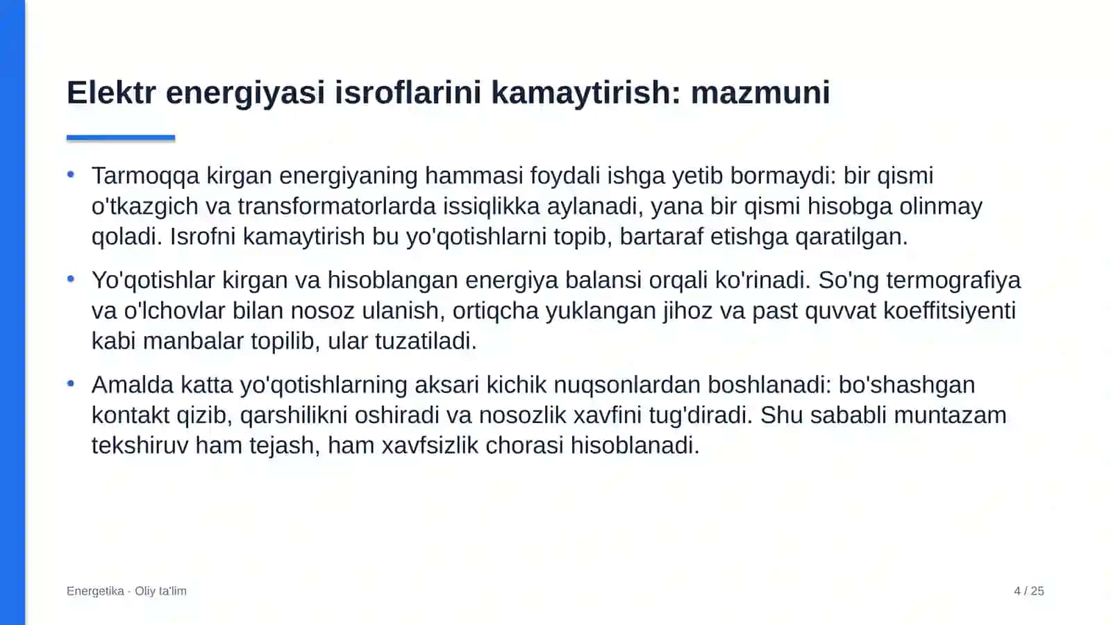 Bioenergetika misolida: mohiyati, bosqichlari, usullari va ko'rsatkichlari 4