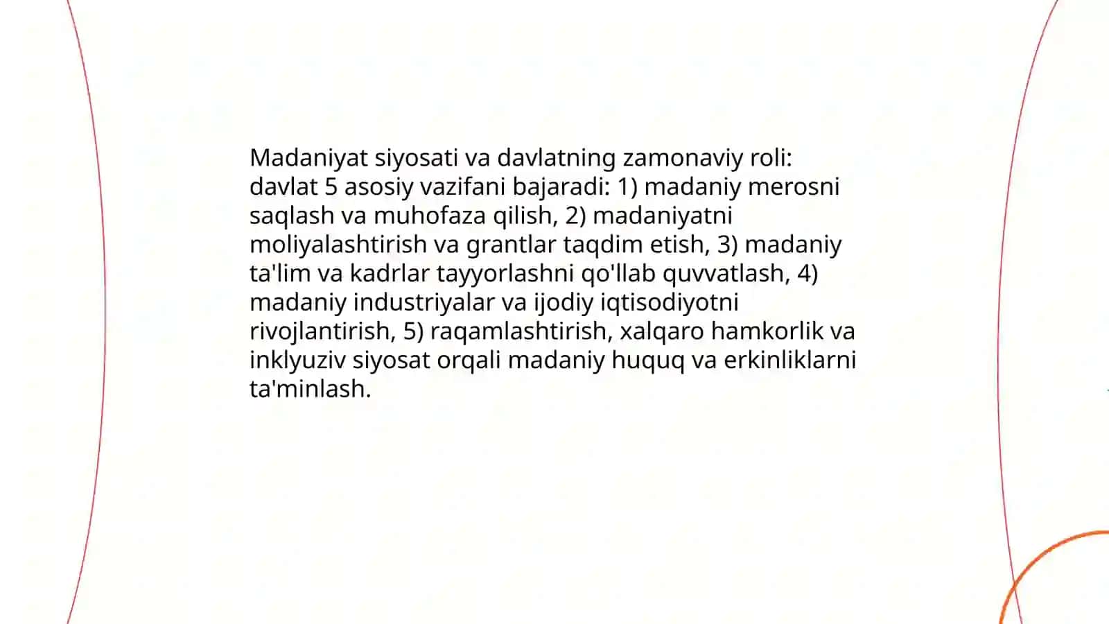 Madaniyat rivojlanishini zamonaviy Konsepsiyasi 4