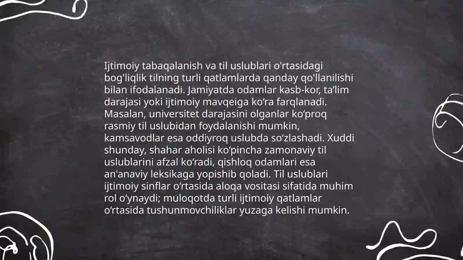 Jamiyat tuzilishi va til tuzilishi:korrelatsiya va differentsiatsiya 4