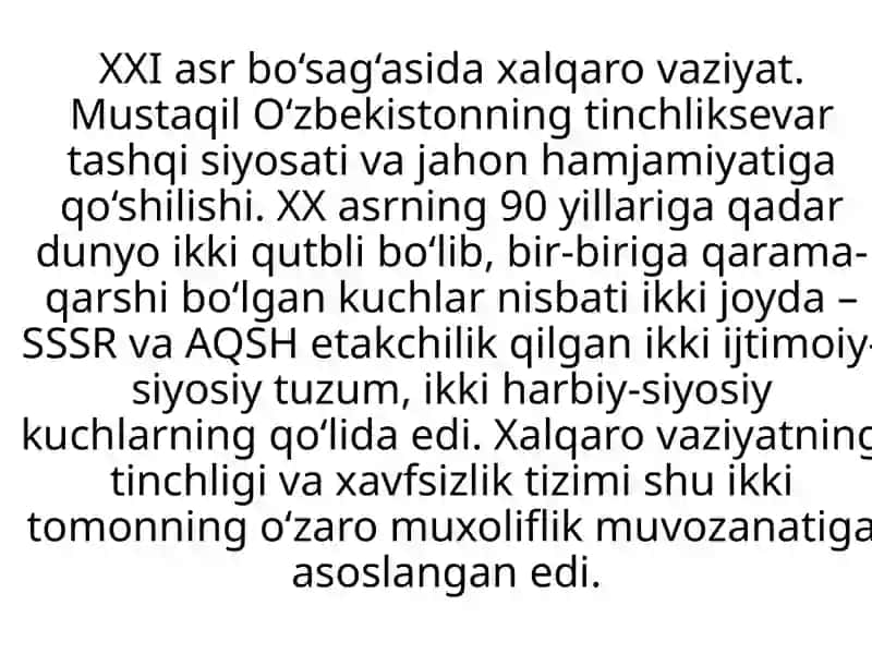 O‘zbekistonva jahon hamjamiyati 4