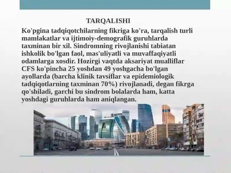 Surunkali charchoq sindromi (CFS) 4