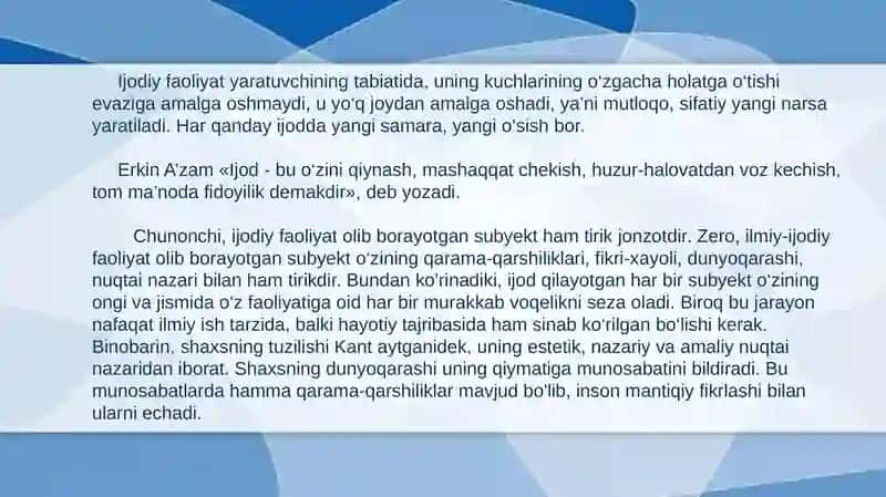 Ilohiyijodkorlikningo’zigaxosxususiyatlari 4