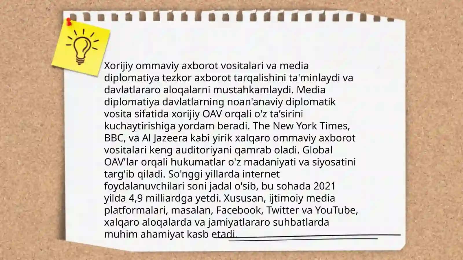 Xorijiy ommaviy axborot vositalarining media makondagi oʻrni 4