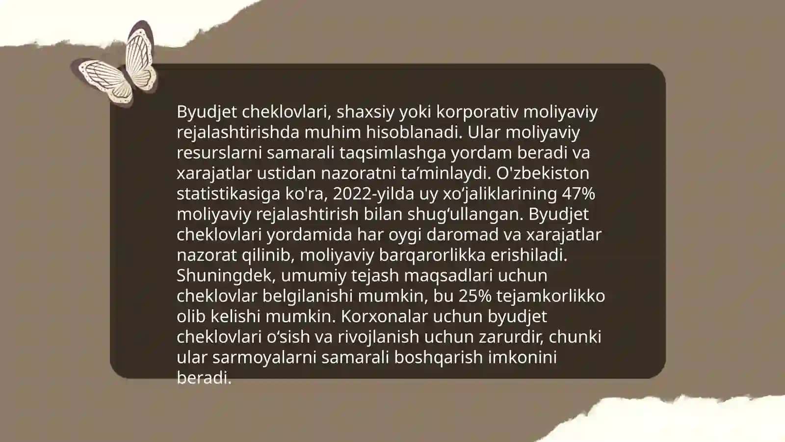 Byudjet cheklovlari nima? 4