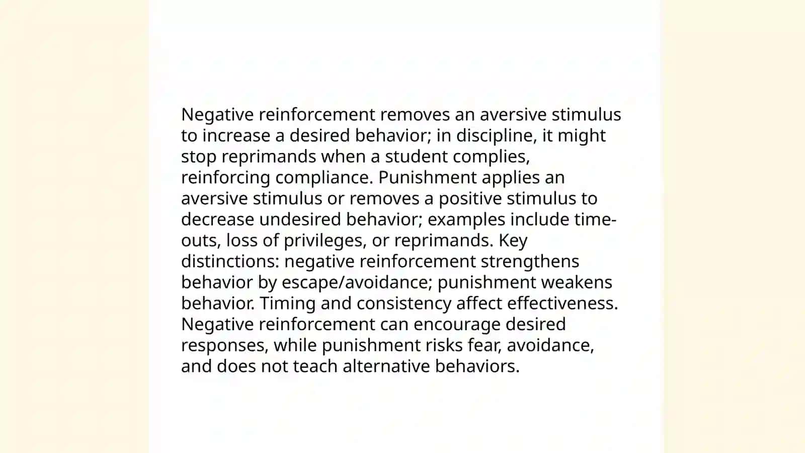 Methods of keeping discipline 4