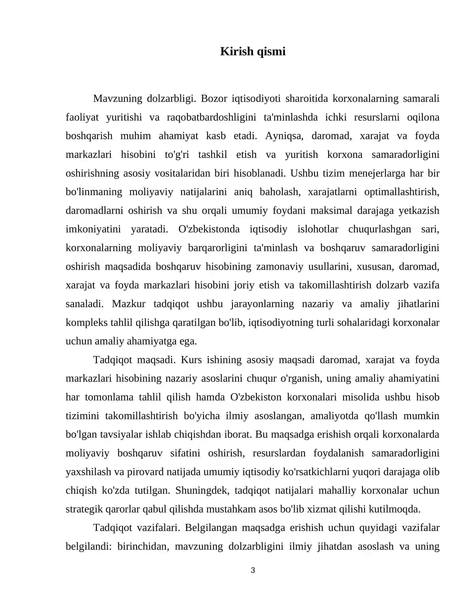 Daromad,xarajat va foyda markazlari hisibi 4