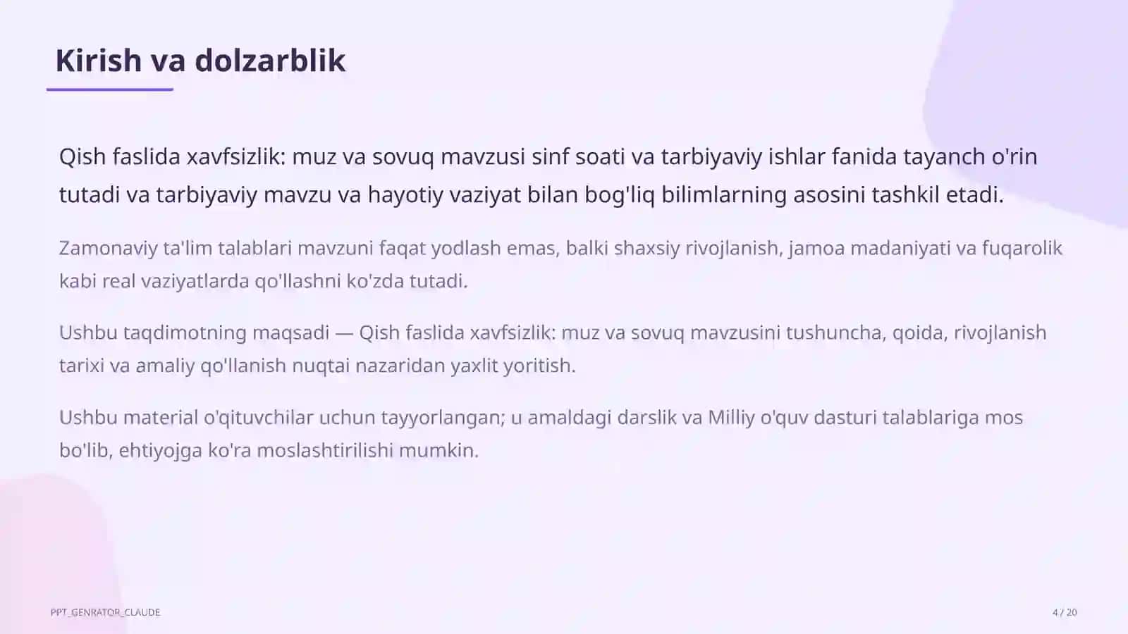 Qish faslida xavfsizlik: muz va sovuq 4