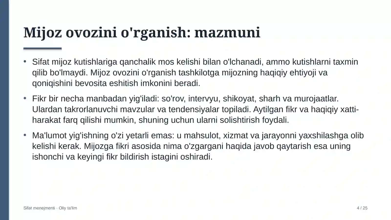 Avtobus parklarida mijoz ovozini o'rganish 4