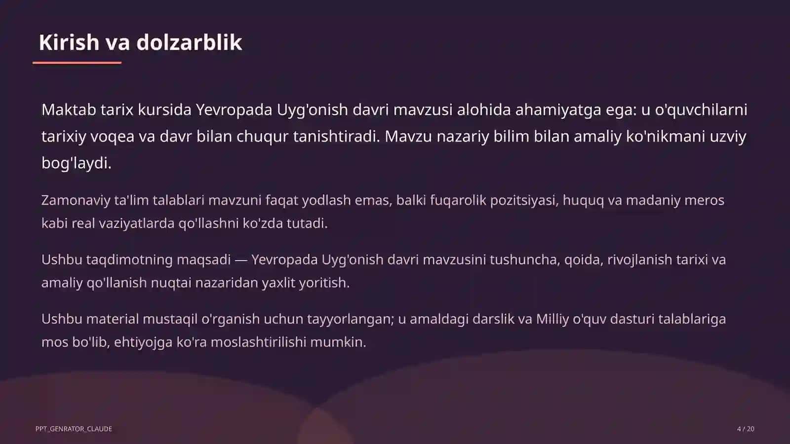Yevropada Uyg'onish davri (8-sinf) 4