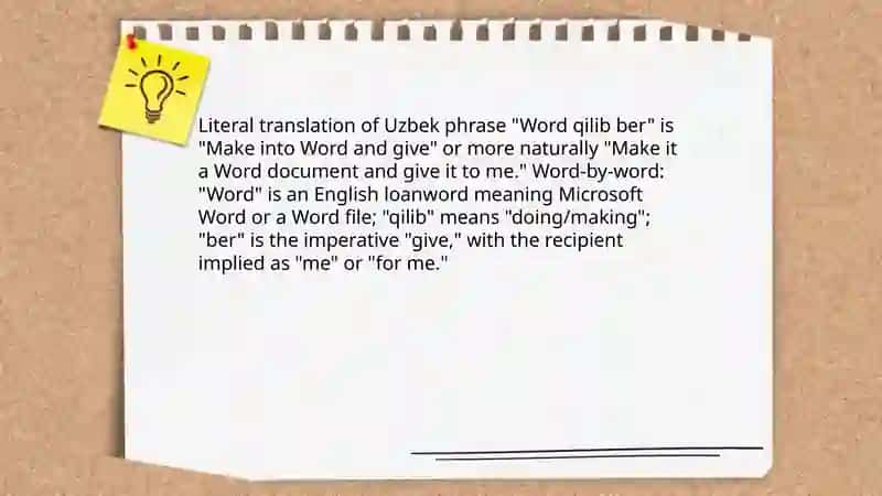 Word qilib ber 4