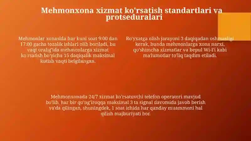 Mehmonxona operatsiyalari 4