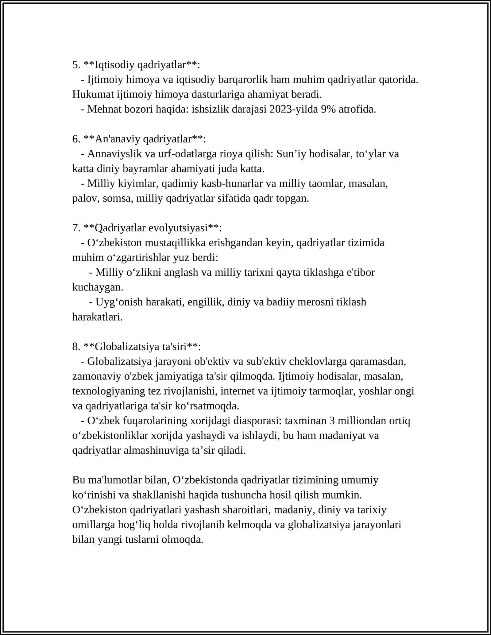 MUSTAQIL ISH Mavzu: QADRIYAT G’OYASI VA UNING UMUMIY AKSIYOLOGIDAGI RIVOJI 4