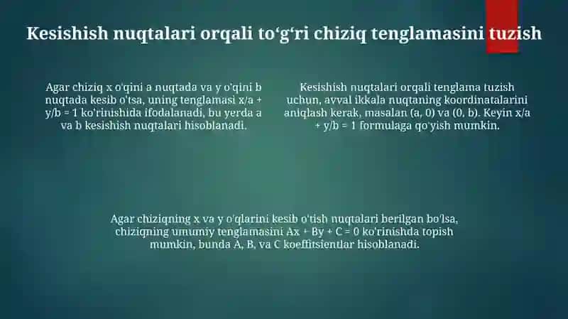 Normal Tenglamalar 4