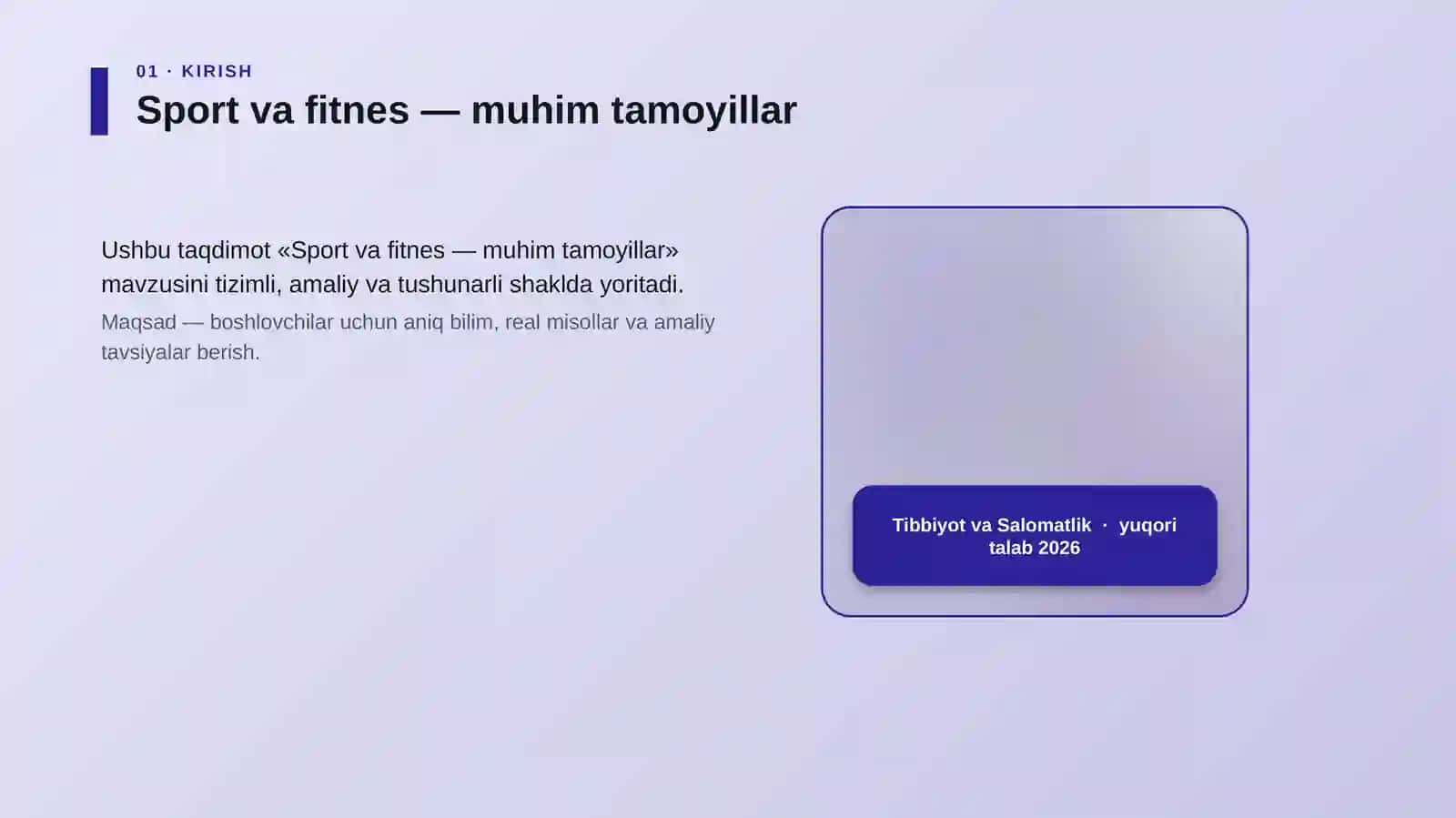Sport va fitnes — muhim tamoyillar 4