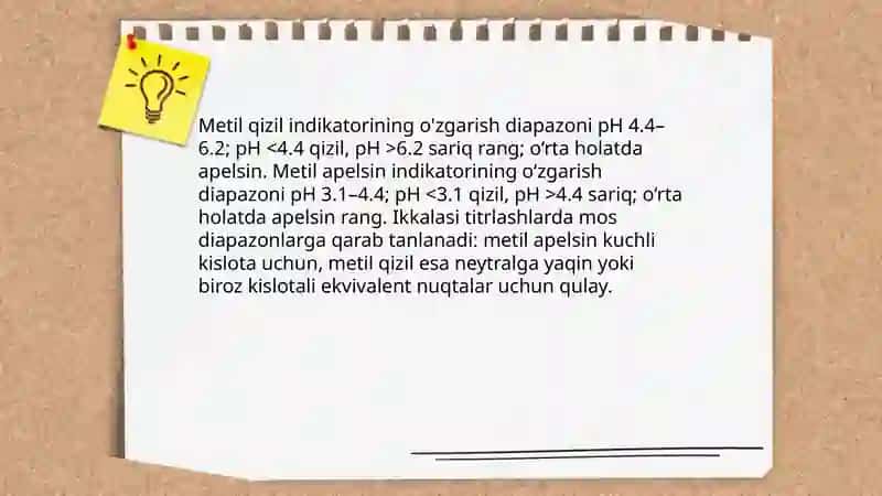 Rang o'zgarishi bilan boradigan reaksiyalar 4