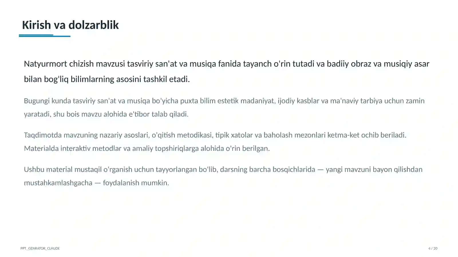Natyurmort chizish (2-sinf) 4