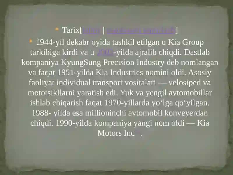 KIA MOTORS 4