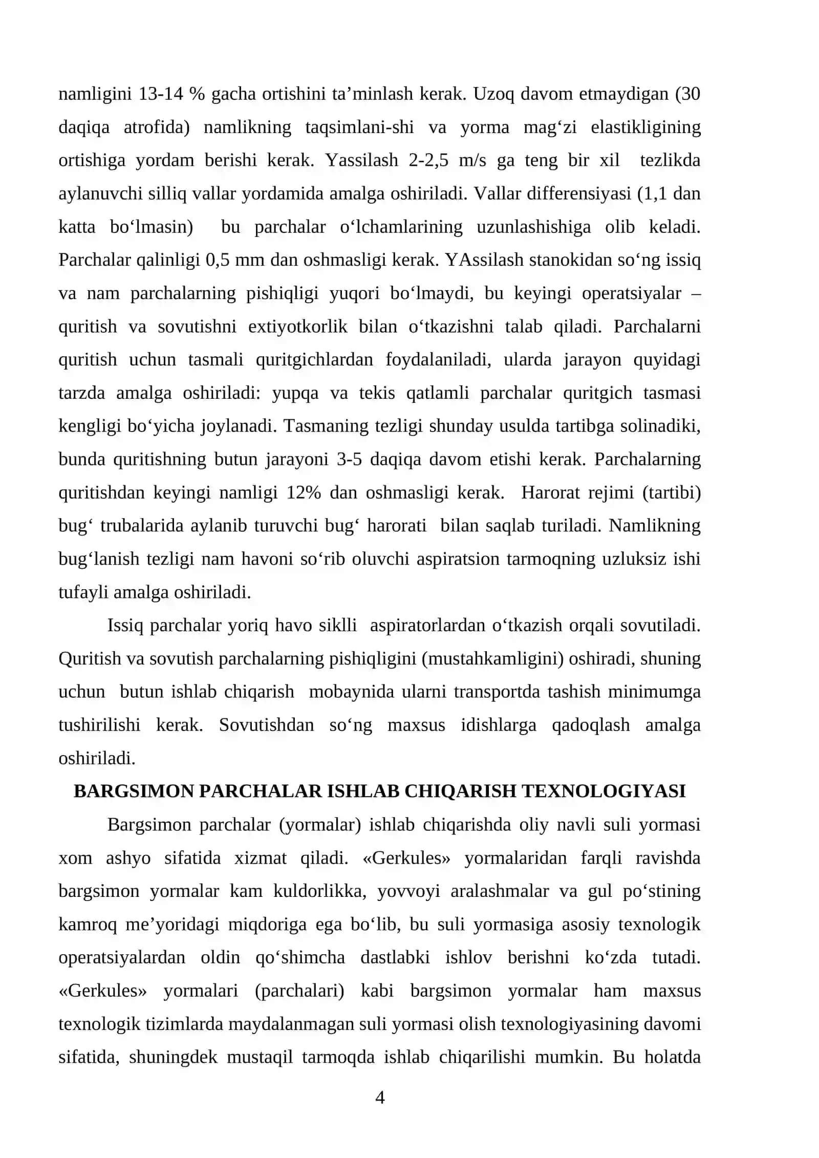 Yorma mahsulotlarini mahsus turlari 4