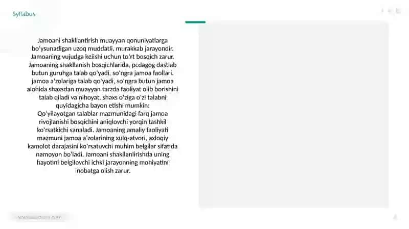 O‘quvchilar jamoasini tashkilotishning oziga xos hususiyatlari 4