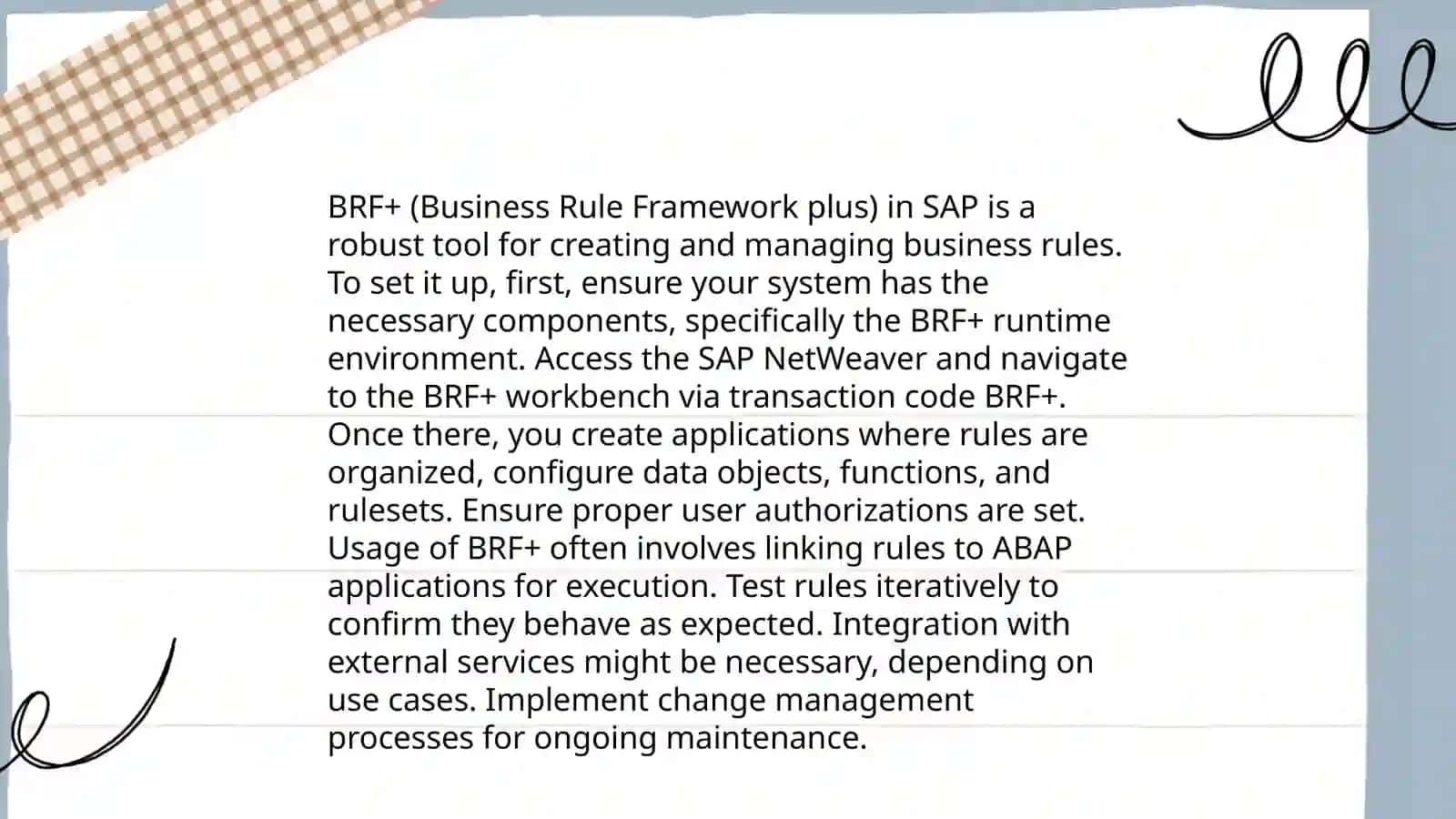 SAP BRF+ (Business Rules Framework): Decision Management 4