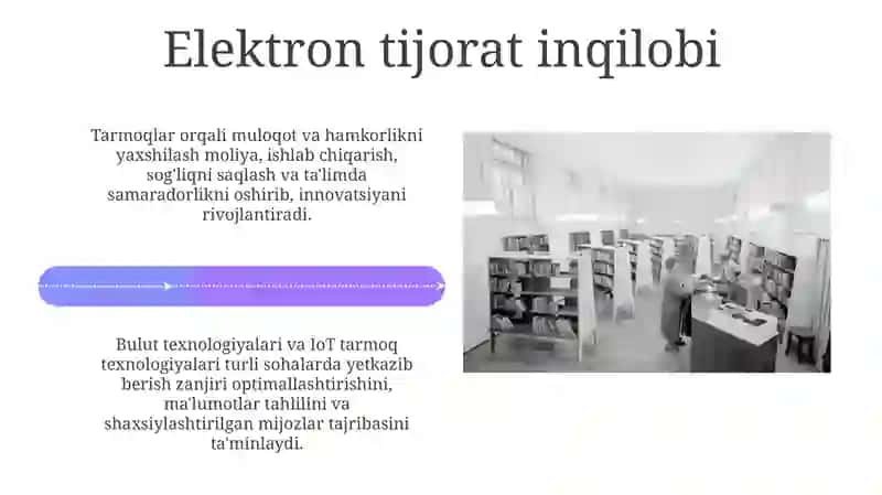 Iqtisodiyotning turli tarmoqlarida tarmoq texnologiyalaridan foydalanish 4