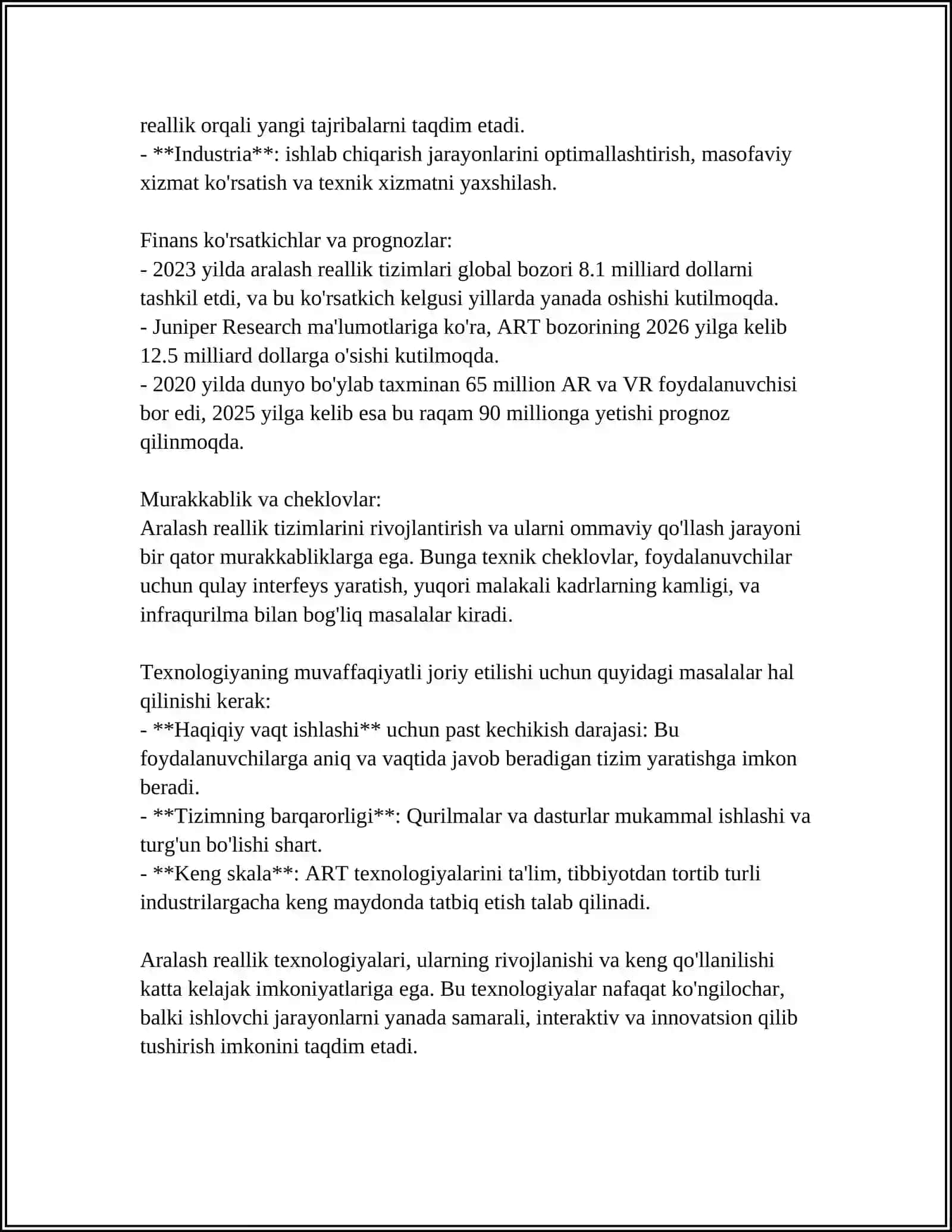 TA'LIM TIZIMIDA ARALASH REALLIK TIZIMLARIDAN FOYDALANISH 4