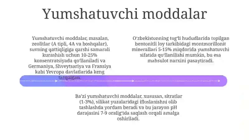 Sintetik yuvish vositalari faol qo'shimchalari 4