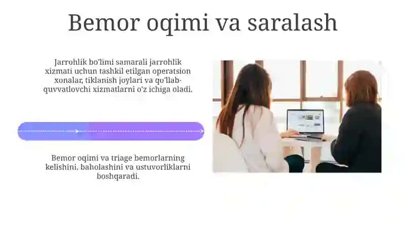 Jarrohlik Bo'limi Tuzilmasi va Vazifalari 4