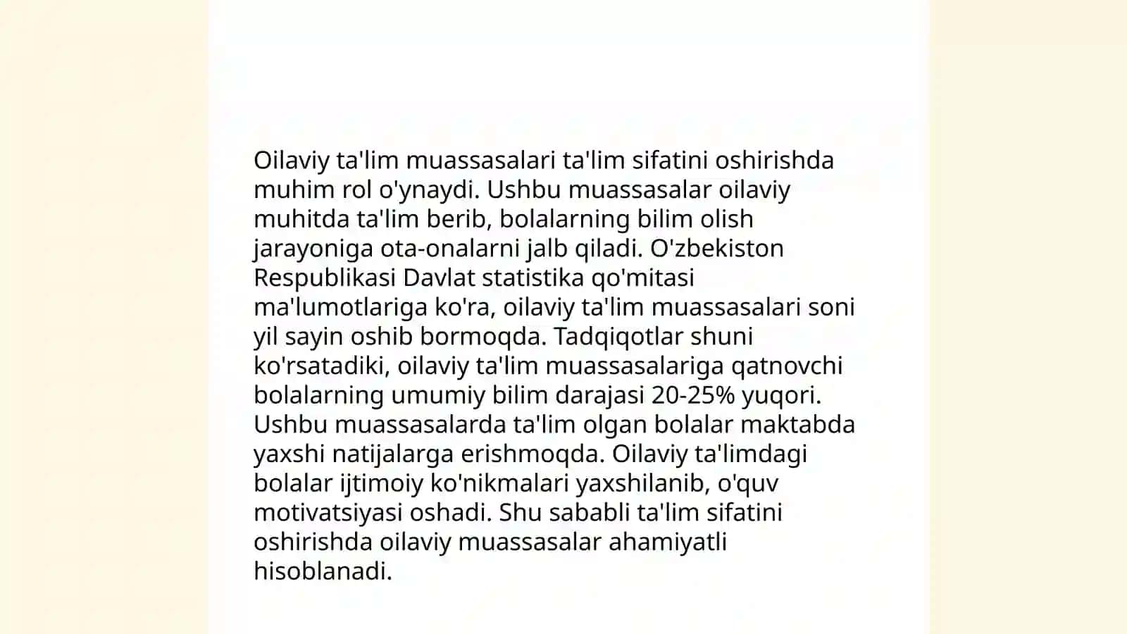 Oilaviy nodavlat maktabgacha ta'lim tashkilotlari 4