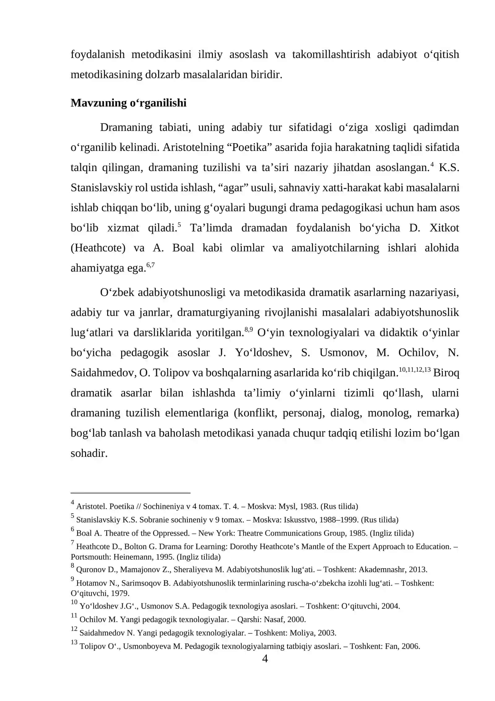 DRAMATIK ASARLAR BILAN ISHLASHDA TA’LIMIY O‘YINLARDAN FOYDALANISH 4