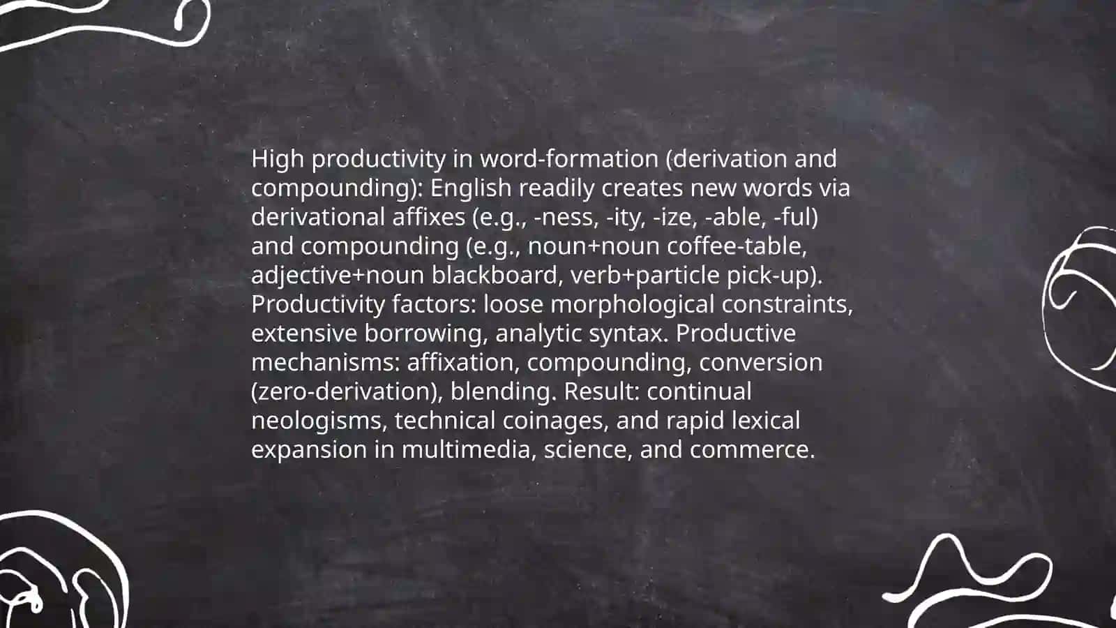 Characteristic features of English vocabulary 4