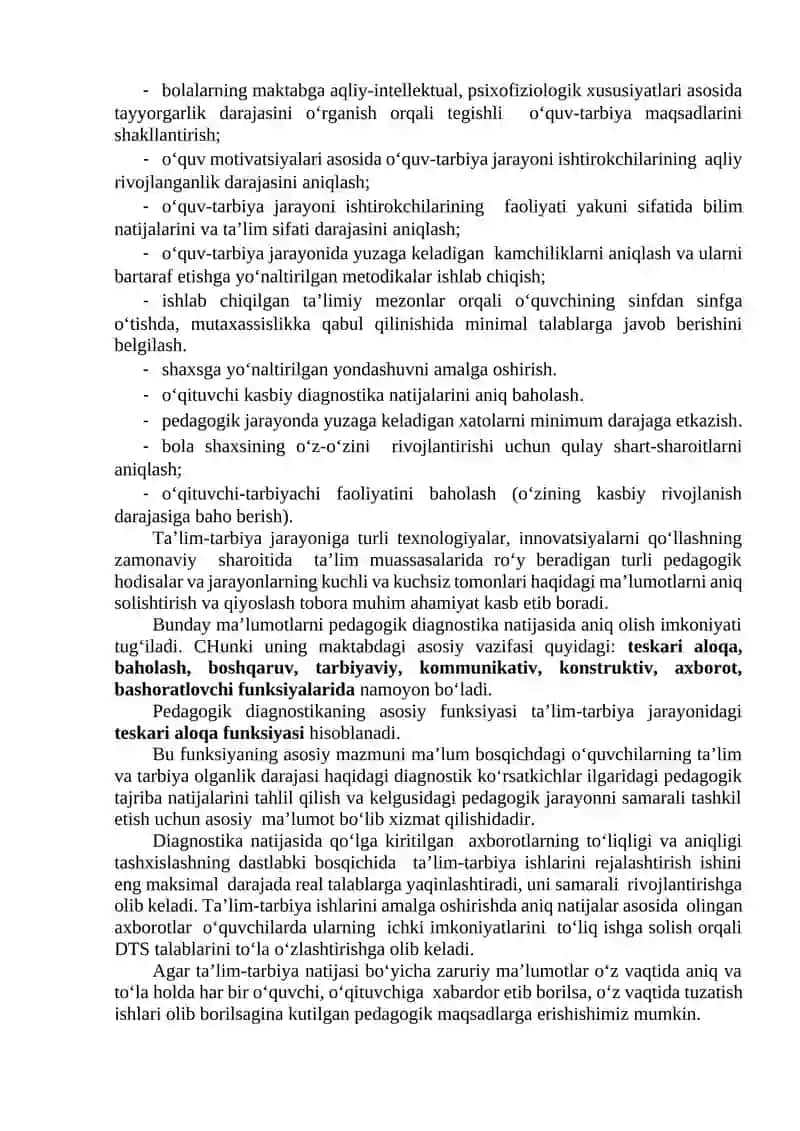 Pedagogik diagnostika 4
