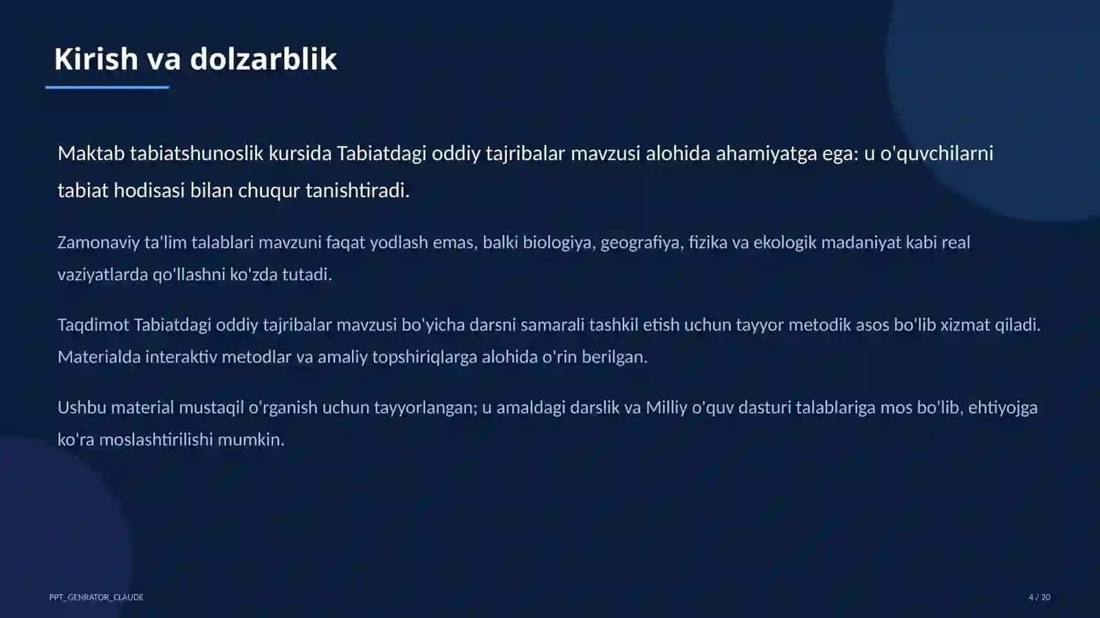 Tabiatdagi oddiy tajribalar (4-sinf) 4
