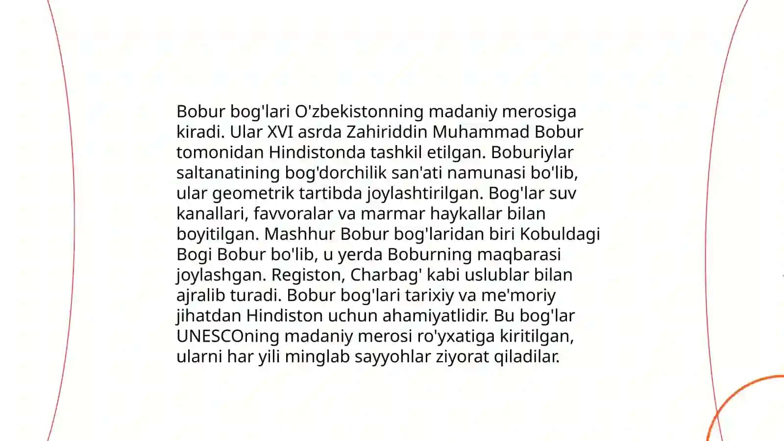 Bobur - bog‘bon 4