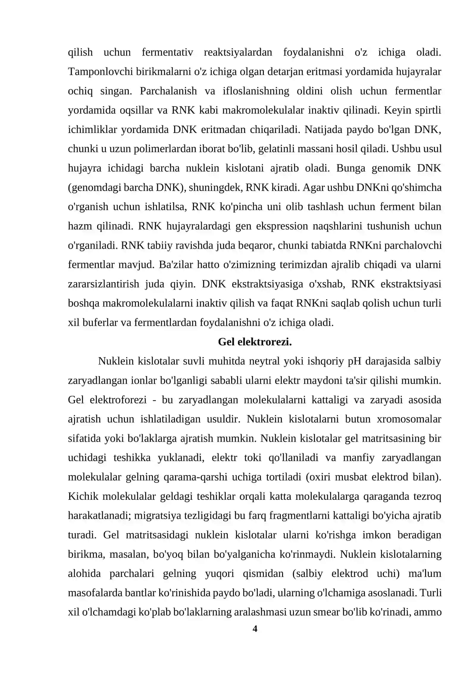 PZR VA GEL ELEKTROFOREZ USULLARI 4