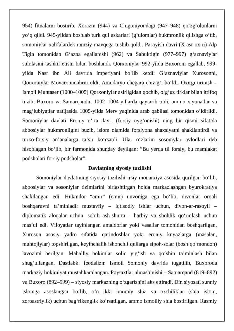 Somoniylar va Turkiy qabilalar 4
