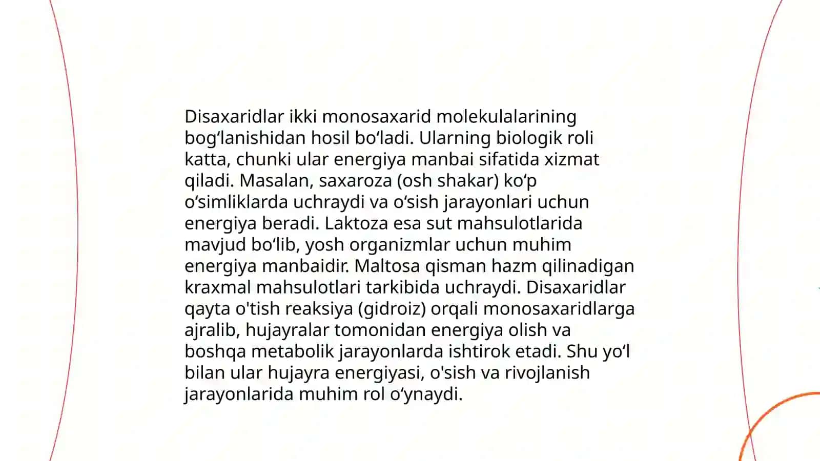 Disaxaridlar, Polisaxaridlar va ularning mohiyati 4