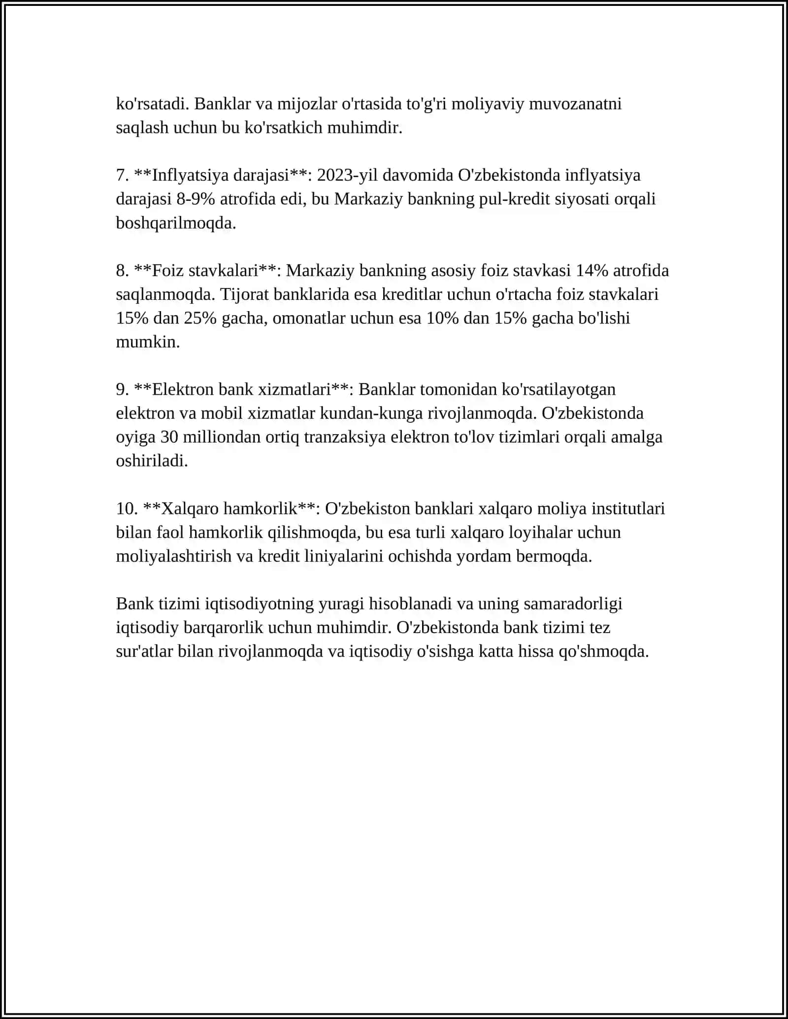 Bank Tizimi 4