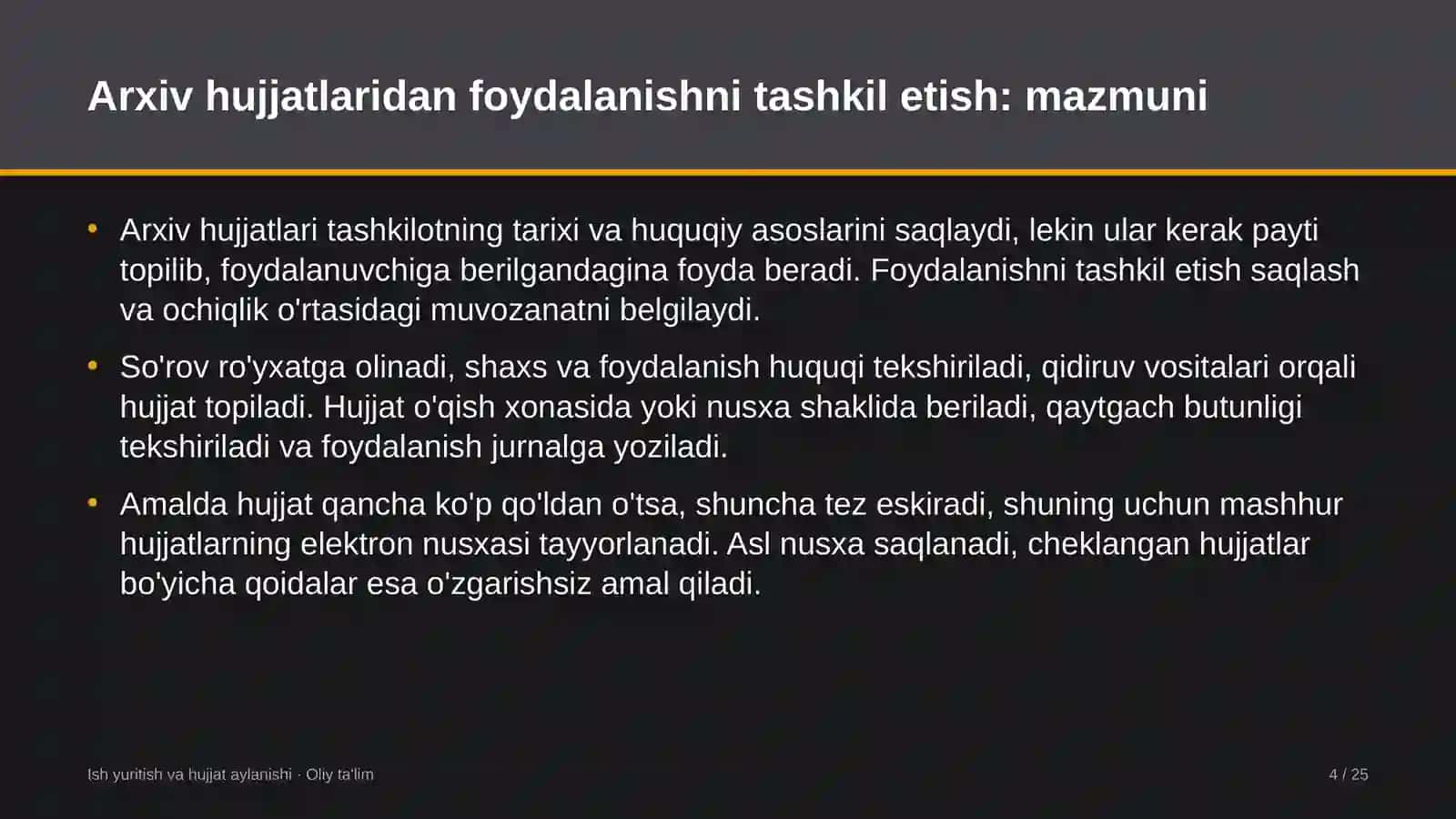 Ziyorat turizmida arxiv hujjatlaridan foydalanishni tashkil etish 4