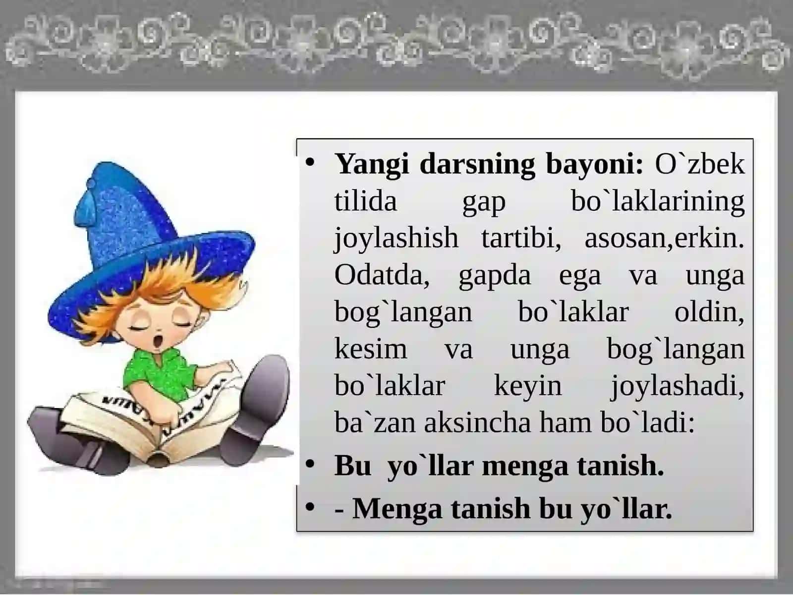 Rahmonova Dilfuzaxonning Ona Tili va Adabiyot Dars Ishlanmasi 4