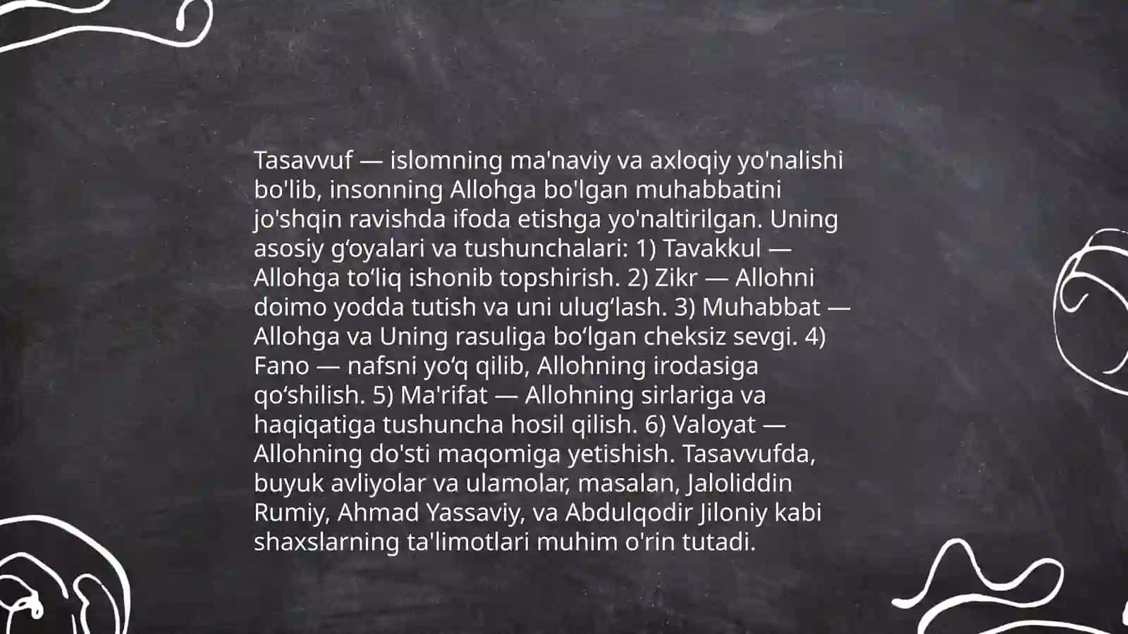 Tasavvuf ta'limoti 4