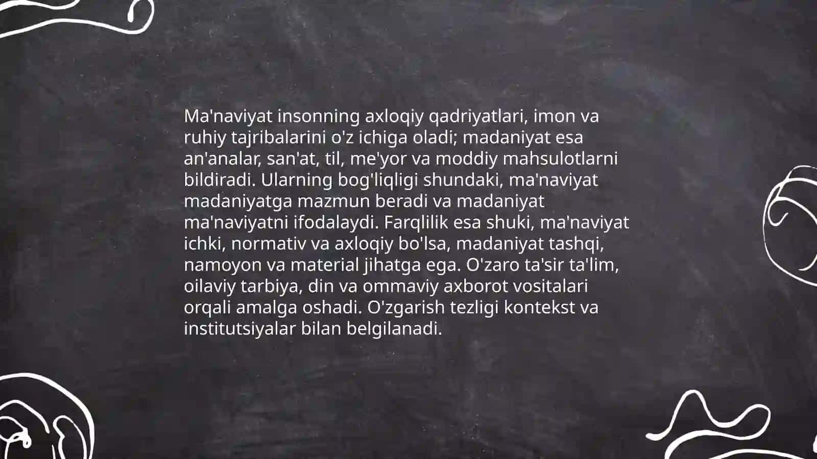 Ma'naviyat, madaniyat va sivilizatsiya tushunchalarining nisbiyligi 4