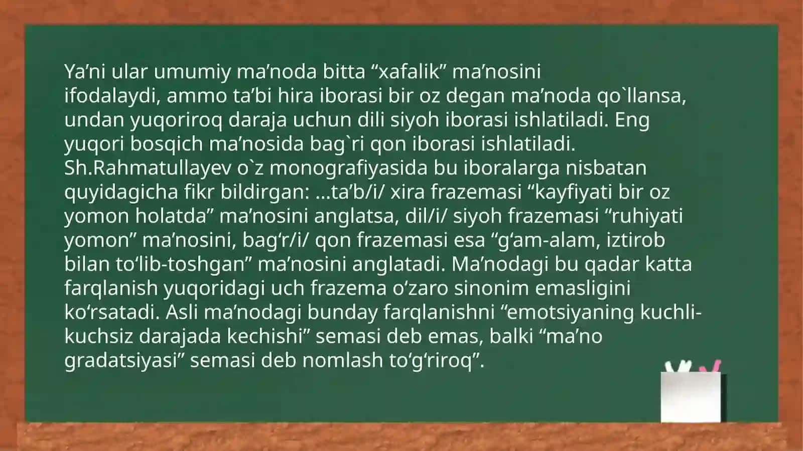 O`zbek tili frazeologizmlari 4