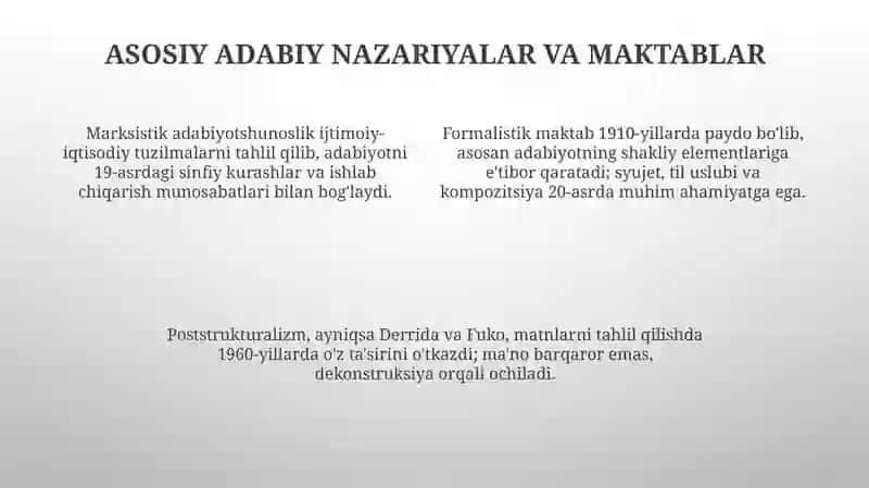 Adabiyotshunoslik nazariyasi 4