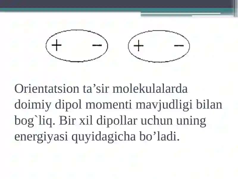 Molekulalararo ta‘sir. Van-der-valls kuchlari 4
