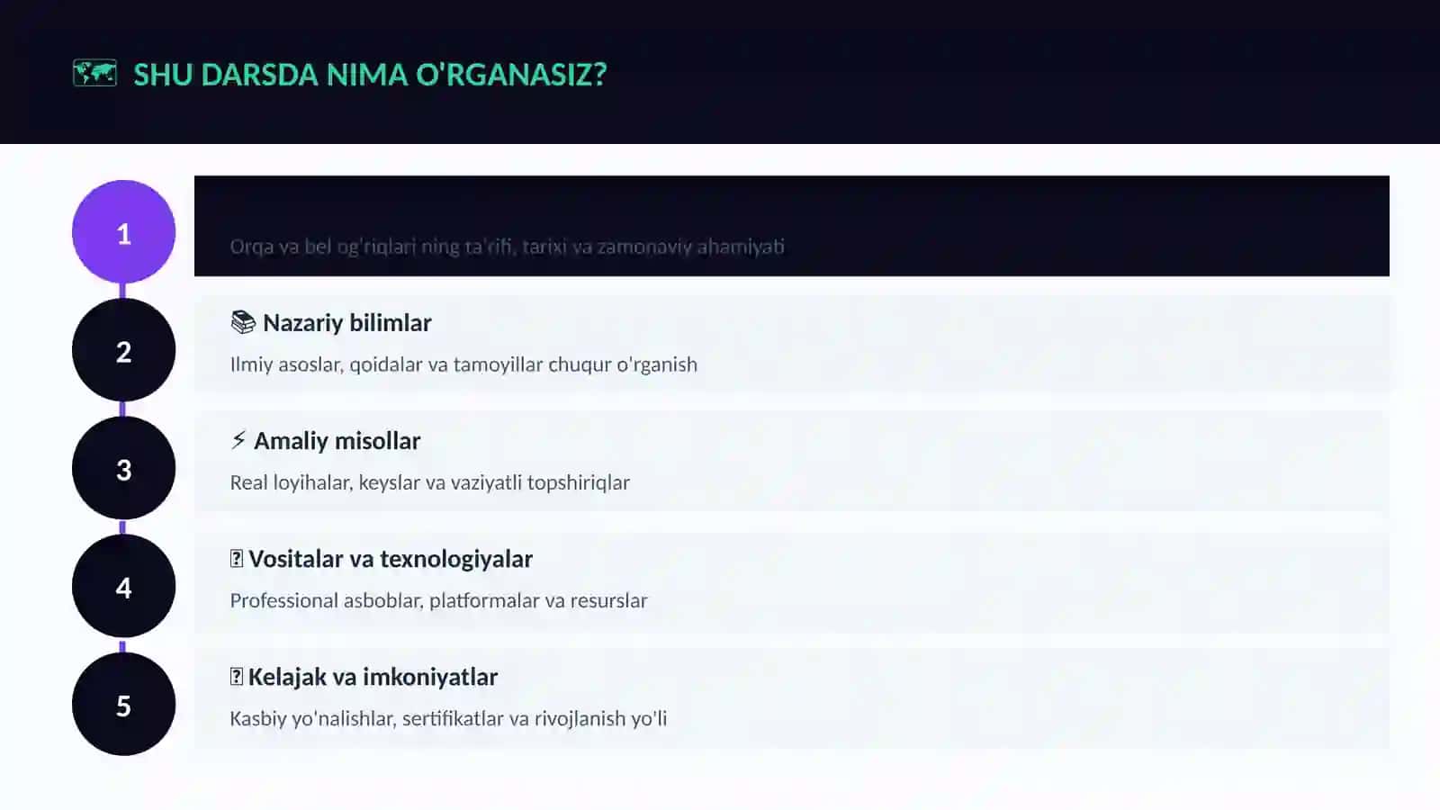 Orqa va bel og'riqlari 4