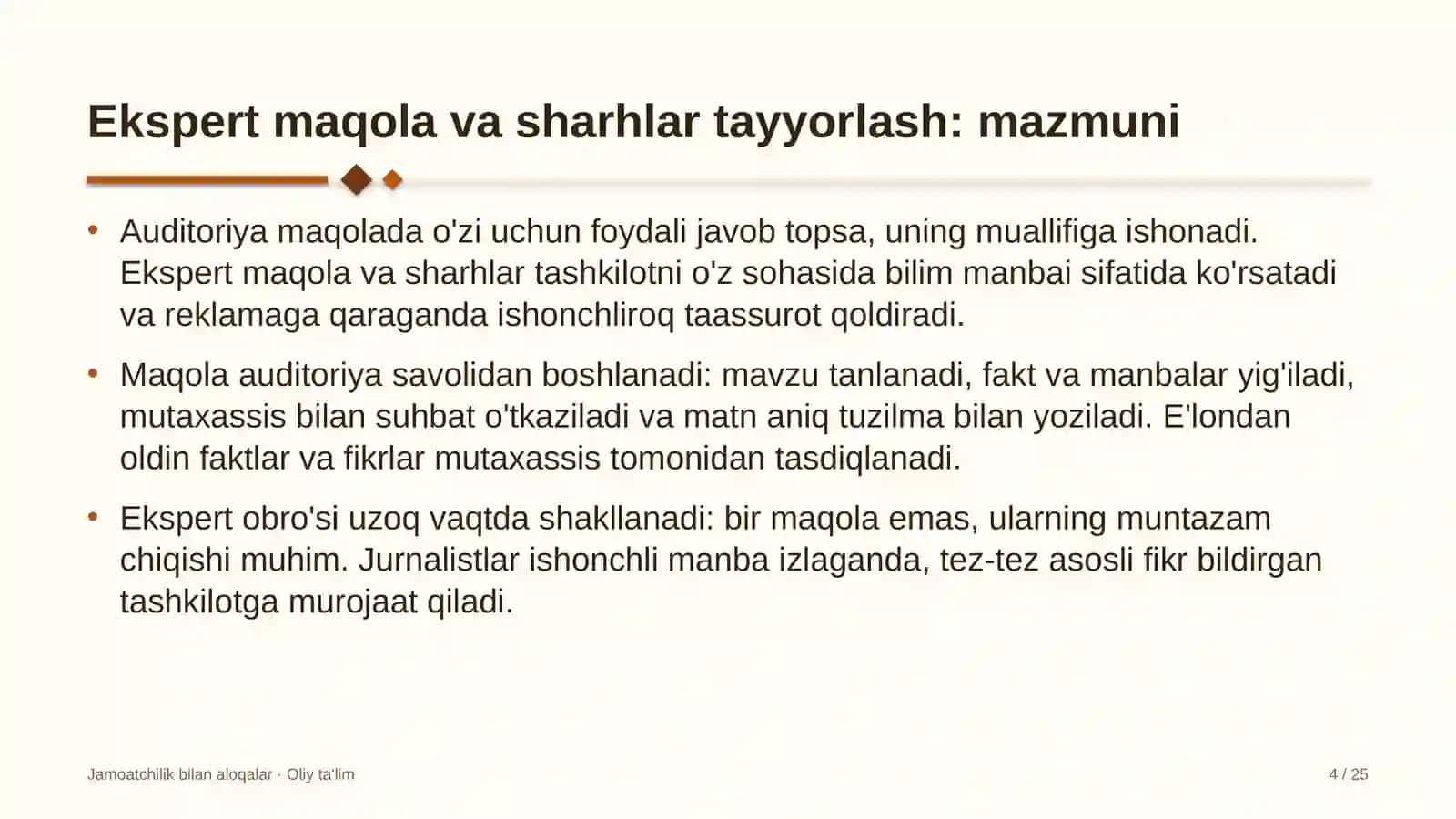 Ko'chatchilik xo'jaliklarida ekspert maqolalar va sharhlar tayyorlash 4