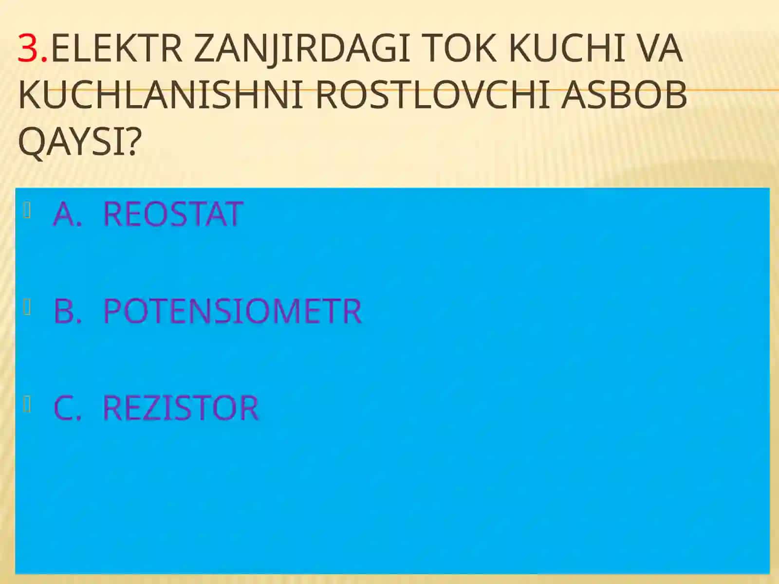“O’tkazgichlarni ketma-ket va parallel ulanishini o’rganish” mavzusida 8-sinf fizika fanidan dars ishlanma. 4